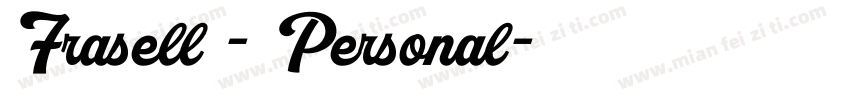 Frasell - Personal字体转换